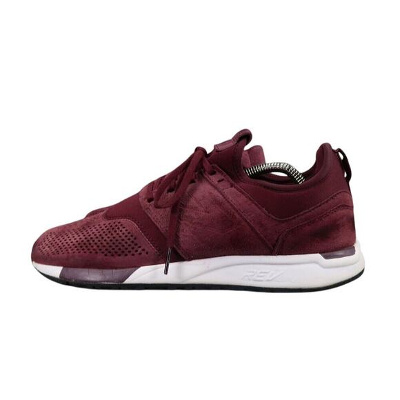 New Balance Shoes Mens 8.5 Sneakers Lifestyle 247 Suede Burgundy Active Casual - Picture 5 of 13